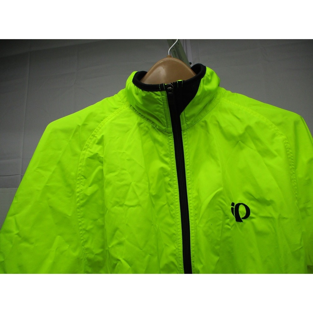 Pearl Izami Screaming Yellow Cycling shell Jacket - size Large - Picture 2 of 6